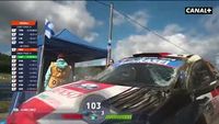 Voiture très endommagée pour Lappi après des tonneaux