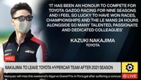 Kazuki Nakajima: Rücktritt als Toyota-WEC-Fahrer