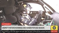 Extreme E: Andretti retains Munnings, Hansen for 2022