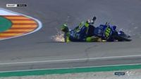 Rossi terjatuh di FP3 | MotoGP Aragon