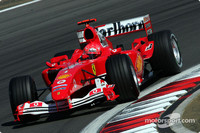 Schumacher leads Ferrari one-two in European GP Schumacher leads Ferrari one-two in European GP