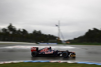 Wet Friday practice for Toro Rosso at Spa