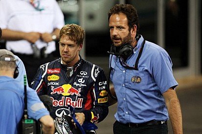 Vettel will start in his Red Bull Renault from the rear of the Abu Dhabi grid