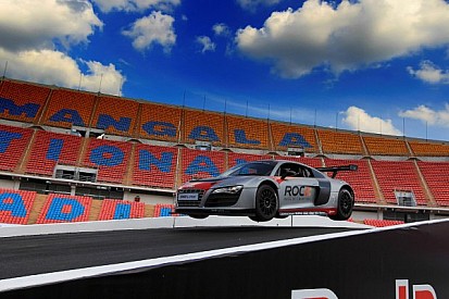 The cars used in the 2012 Race of Champions at Bangkok