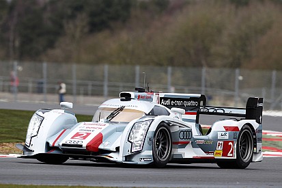 Audi at Silverstone on second and third rows of the grid