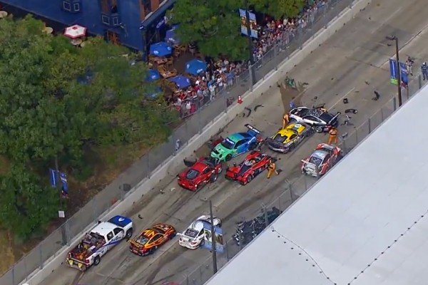 Massive pile up shortens Baltimore ALMS race Massive pile up shortens Baltimore ALMS race