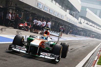 Both Force India drivers got their chance in Q2 of qualifying at India