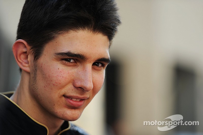 Esteban Ocon en piste mercredi à Barcelone avec Force India