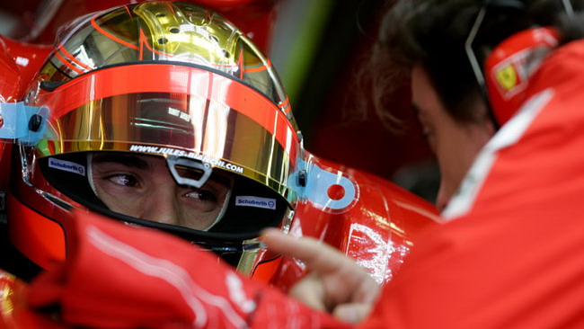 Bianchi veloce sulla F2008 a Fiorano