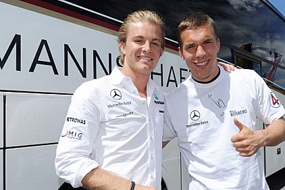Rosberg ai mondiali di calcio tifa Germania