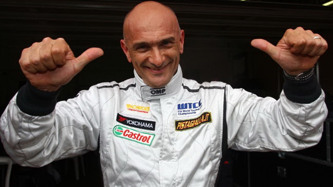 Tarquini, bravo e fortunato, è in pole