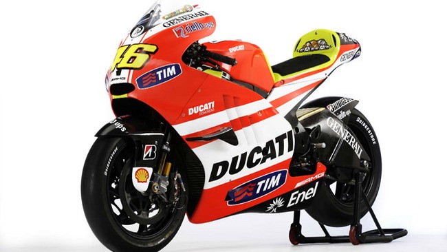 La Ducati di Rossi esposta al Motor Bike Expo