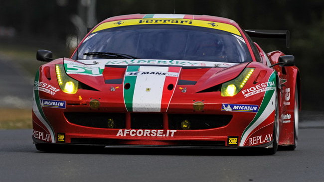 La Ferrari 458 subito seconda all'esordio a Le Mans