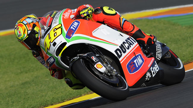 Valentino spera nella pioggia per la gara di domani