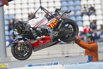 Andrea Iannone dispiaciuto per la caduta di ieri