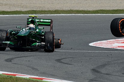 Caterham multata per la ruota persa in gara