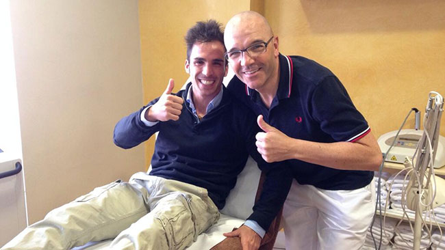 Lieve infortunio ad un ginocchio per Toni Elias