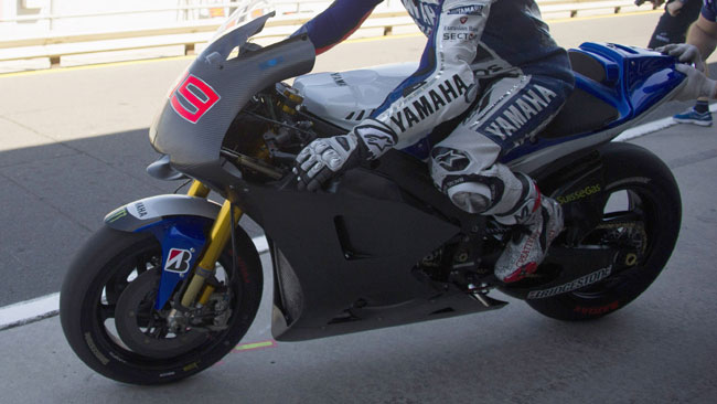 Lorenzo ha provato una carena sperimentale