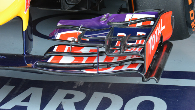 Red Bull: l'ala anteriore adesso ha quattro profili!