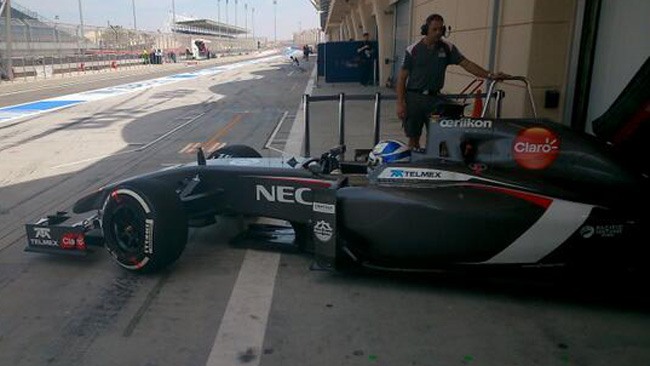 Bahrein: ecco Sirotkin al debutto sulla Sauber C33