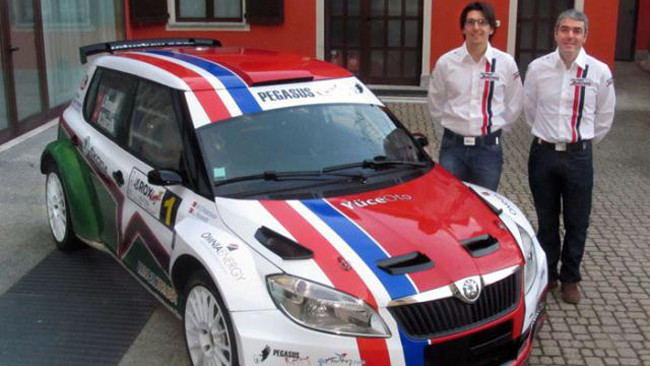 Luca Rossetti ad Ypres con una Škoda Fabia S2000