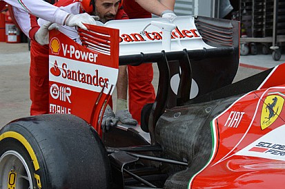 La Ferrari torna all'ala posteriore con due piloni