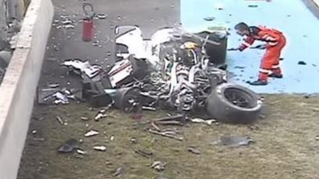 Bandiera rossa: terribile botto per l'Audi di Duval!