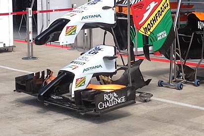 Force India: è nuovo il muso con diversi piloni