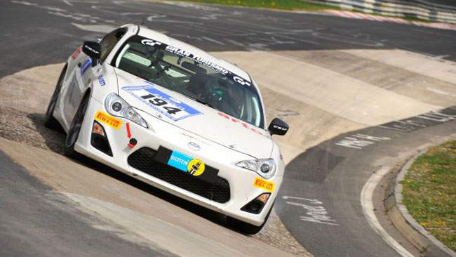 Francesco Fanari al via della 24 Ore del Nurburgring