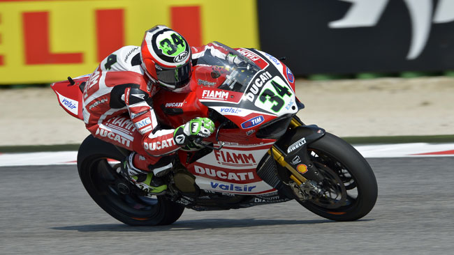 Davide Giugliano molto contento della prima fila