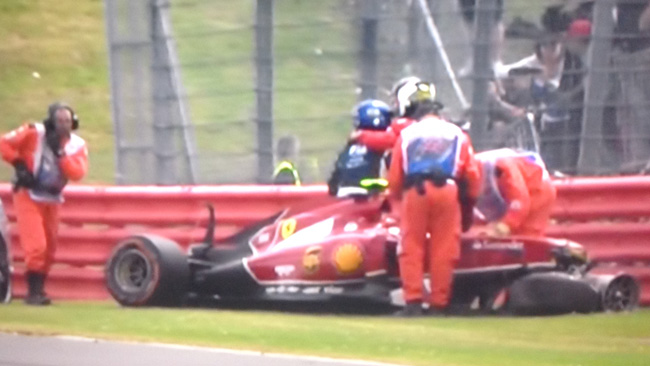 Problemi alla caviglia per Kimi Raikkonen