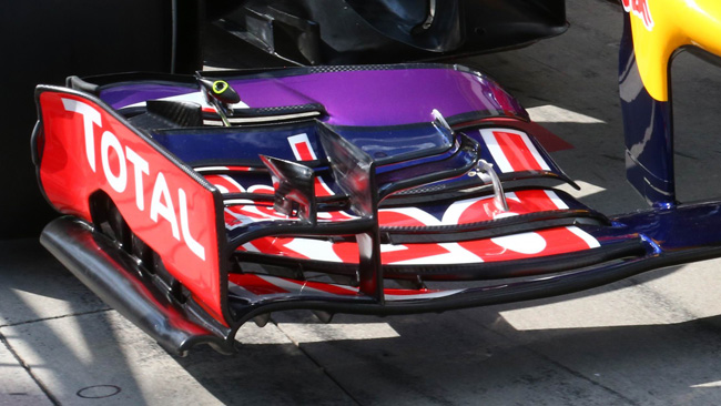 Red Bull: chiuso un soffiaggio nell'ala davanti
