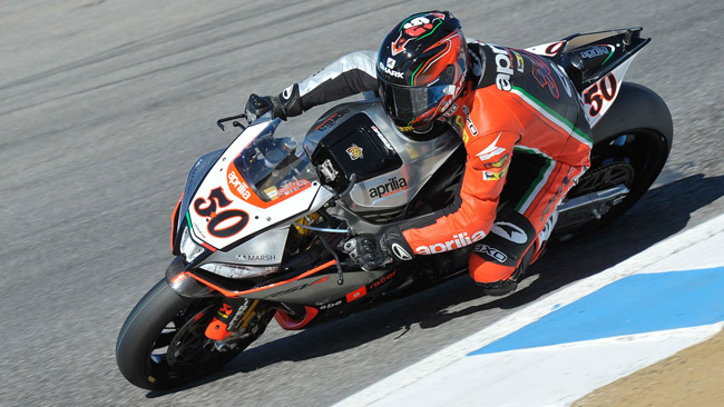 Guintoli spera di rinnovare il contratto con l'Aprilia