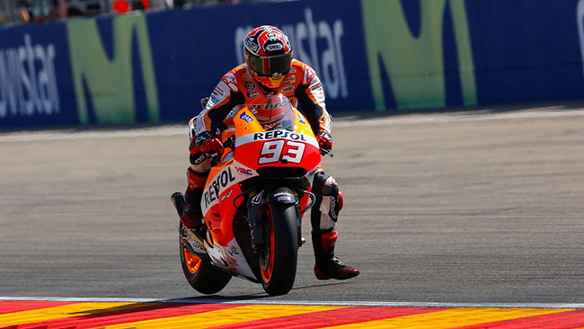 Aragon, Q2: Marquez incontenibile, 20esima pole!