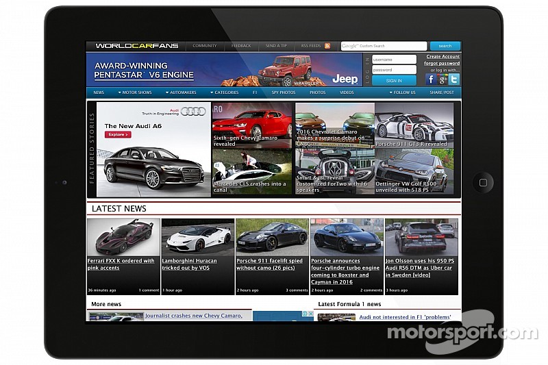 Motorsport LLC intègre le site WorldCarFans à son panel de sites
