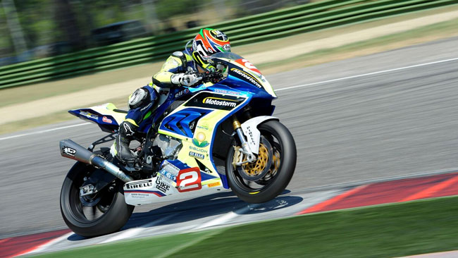 Tamburini in pole provvisoria ad Imola, Pirro sesto
