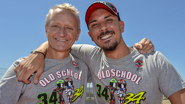 Giugliano omaggia Schwantz a Laguna Seca
