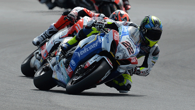 Lowes fermato da un guasto alla frizione a Misano