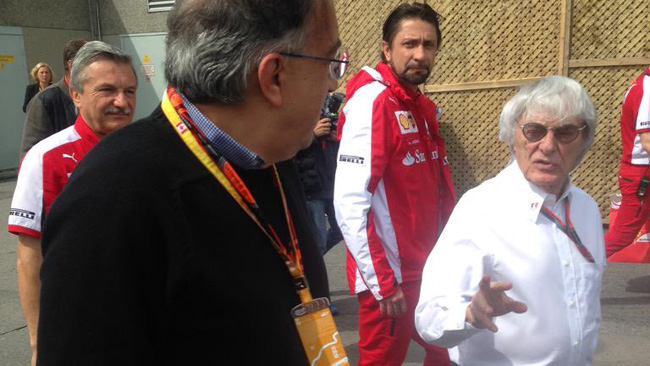 Marchionne ha incontrato Ecclestone nel paddock