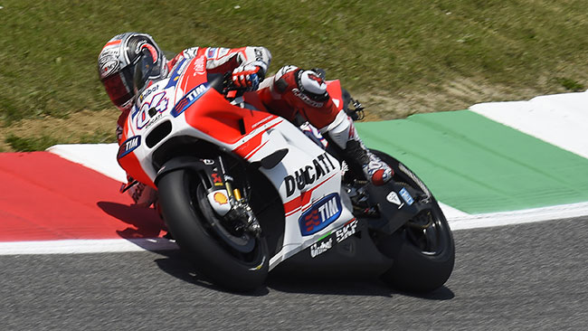 Sulla Ducati di Dovi hanno ceduto i denti della corona