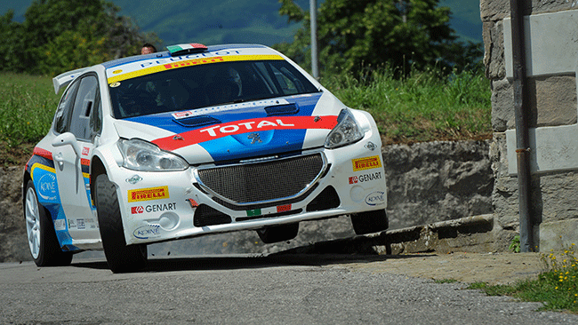 Andreucci in azione nel test a Orzaglia
