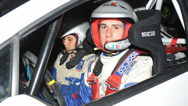 Carella si allena al Rally
