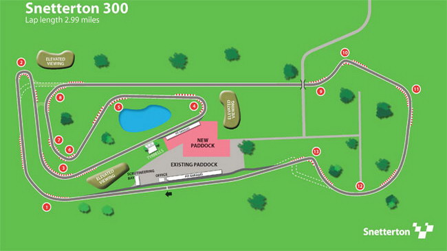 Cambia il circuito britannico di Snetterton
