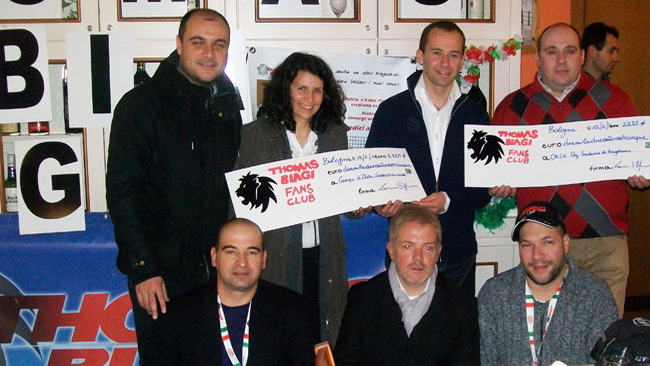 Biagi ed il suo fans club impegnati nel sociale
