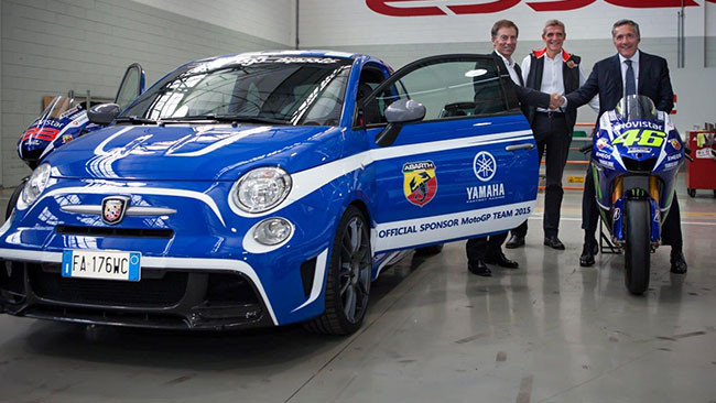 Abarth consegna al team Yamaha tre 695 biposto