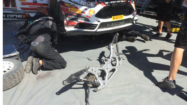 Cremagliera nuova per la Fiesta R5 di Lukyanuk