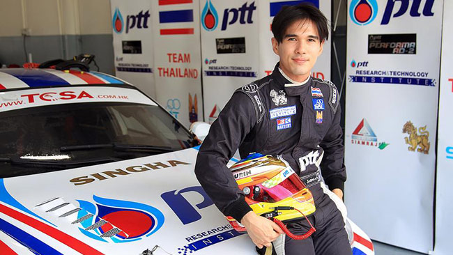 Tin Sritrai con la Chevrolet della Campos a Buriram