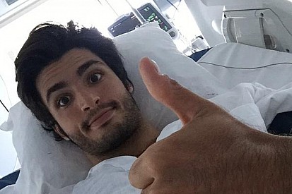 Sainz siente dolor, pero tratará de correr
