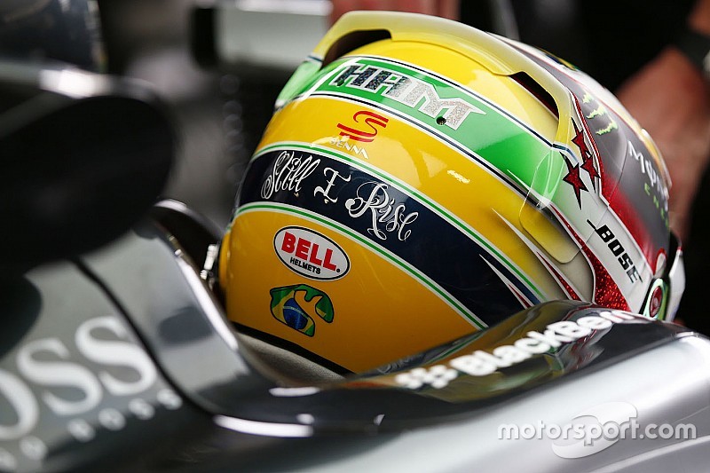 Hamilton recibe pintura de Senna y le agradece a familia