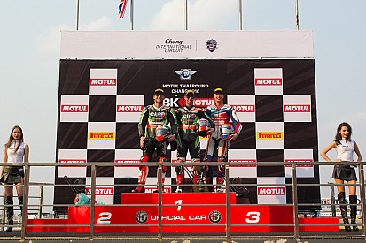 Van der Mark derde in eerste race in Thailand na behalen pole